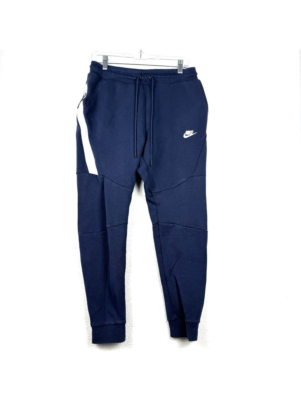 Nike Tech Fleece Size Small Sweat Pants Joggers Obsidian Blue Zip Pockets